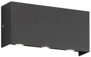 FISCHER & HONSEL LED Au&szlig;enwandleuchte NAIROBI 17 x 5 cm schwarz