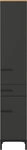 Hochschrank YONKERS 34 x 190 cm Graphit/ Navarra Eiche