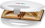 Clatronic Sandwichmaker mit dreieckigen Sandwichplatten | Sandwichtoaster mit
