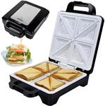 Syntrox Germany 1600 Watt XLC Sandwichmaker mit Keramikbeschichtung zur Herstellung