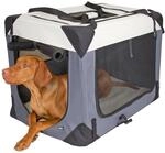 Kerbl Pet Transportbox Journey, 81x58x58cm, grau/beige
