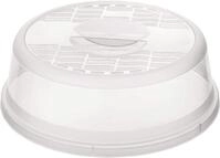 Rotho Basic Mikrowellenabdeckhaube, Kunststoff (PP) BPA-frei, transparent, (26.5 x