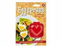 MUSTARD Eggspress-Heart-Eierform in Herzform, Kunststoff, Rot, 4 x 8 x 7 cm
