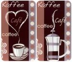 Herdabdeckplatte Universal Kaffeeduft 2er Set