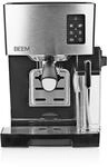 BEEM CLASSICO Espresso-Siebtr&auml;germaschine - 19 bar | Silber | Integrierter Milchtank