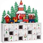 SPIELWERK&reg; Adventskalender Winterlandschaft zum Bef&uuml;llen wiederverwendbar 24
