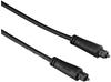 Hama Toslink 75122257 Optisches Audiokabel, Stecker, Schwarz, 3 m