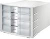 HAN Schubladenbox IMPULS 2.0 mit 4 geschlossenen Schubladen für DIN A4/C4 inkl.