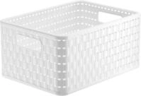 Rotho Country Aufbewahrungskiste 11l in Rattan-Optik, Kunststoff (PP) BPA-frei,
