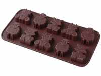 Dr. Oetker Silikon-Schokoladenform "Kleine Farm", Schokoladenkühe, schafe und