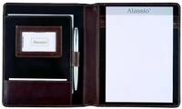 Alassio 30057 - Schreibmappe MONACO im DIN A5 Format, Businessmappe aus planzlich