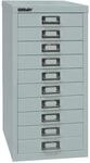 BISLEY MultiDrawer, 29er Serie, DIN A4, 10 Schubladen, Metall, 355 Silber, 38 x 27.9