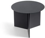 Hay Slit Table Round Beistelltisch, Stahl, Black, 35,5cm, Schwarz