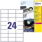 AVERY Zweckform L4718-20 Wetterfeste Folienetiketten (480 Klebeetiketten, 70x37mm auf