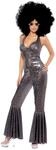 Smiffys Disco Diva Costume, Silver Halloween und Karneval