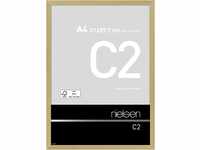 nielsen Aluminium Bilderrahmen C2, 21x29,7 cm (A4), Struktur Gold Matt