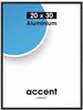 accent by nielsen Aluminium Bilderrahmen Accent, 20x30 cm, Schwarz Matt