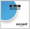 accent by nielsen Aluminium Bilderrahmen Accent, 30x30 cm, Silber Matt
