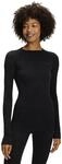 FALKE Damen Baselayer-Shirt Wool-Tech Round Neck W L/S SH Wolle Funktionsmaterial