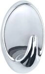 WENKO Maxi-Haken Chrom 2er Set - 2er Set, Wandhaken, Kleiderhaken zum Ankleben,