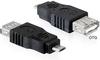 DeLock Adapter USB micro-B Stecker auf USB 2.0 A Buchse OTG