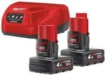 Milwaukee Starterset 12 Volt 4933459211 M12NRG-402 2x 12V/4,0Ah Li-Ion, 1 St&uuml;ck