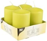 Papstar 10484 Zylinder gr&uuml;n 4 St&uuml;ck Wachskerze