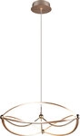 Charivari Pendelleuchte, 321210108, goldfarben, D/H: 62/150 cm, Metall