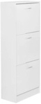 Schuhschrank 125 x 24 x 50 cm Wei&szlig;