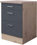 Auszugsunterschrank Tiago Grau/Braun 60x85x60cm