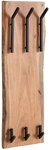 Garderobenpaneel 35 x 100 x 11 cm Akazie Massivholz/schwarz