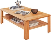 Couchtisch Nature One 120x40x70 cm braun Teilmassiv Buche lackiert