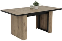 Tisch Anni Viking Oak-Dekor/schwarz160(320) x 90 cm