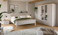 Schlafzimmerset Verona 4-tlg. 180 x 200 cm Landhausstil Sibiu L&auml;rche/Artisan Eiche