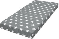 Bonellfederkern-Matratze Star Grau mit Sternen 90 x 200 cm