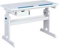 Schreibtisch Julian 109x63-96cm blau/rosa - wei&szlig;