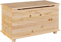 Truhe Jonah Massivholz Natur 89 x 53 x 47 cm