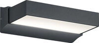 LED Au&szlig;enwandleuchte Cuando grau 23x13cm 7cm Aluminium