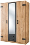 Dreht&uuml;renschrank Cork Plankeneiche Nachbildung/Absetzung Graphit Nachbildung