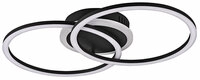 LED Deckenlampe Venida schwarz 50x30cm 7,5cm Metall dimmbar