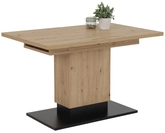 Esstisch Lorena 120 (150/180) x 80 x 76 cm Artisan-Eiche-Dekor/schwarz