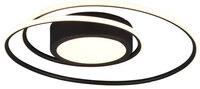 Yava Deckenleuchte schwarz 67231023, D/H: 60/7 cm, Metall