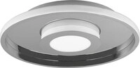 Ascari Deckenleuchte silberfarben 680819306, D/H: 40/6,8 cm, Metall