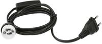 EUROLITE GU-10 Fassung Netzkabel Stecker Schalter | Perfekt um Ihren Arbeitsplatz zu