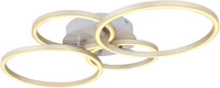 KENDY Deckenlampe silberfarben, goldfarben, B/H/T: 65,5 x 7,5 x 40,6 cm, Kunststoff,