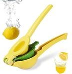 Relaxdays Zitruspresse manuell, stabile Fruchtpresse 2in1 f&uuml;r Zitronen und Limetten,