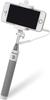 MediaRange Universal Selfie-Stick für Smartphones, mit Kabel, weiß/grau