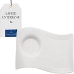 Villeroy & Boch - NewWave Caff&eacute; Milchkaffee-Untertasse Wei&szlig;, Sp&uuml;lmaschinenfest,