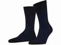 FALKE Herren Socken Shadow M SO Baumwolle gemustert 1 Paar, Blau (Lupine 6360), 47-48