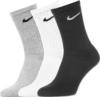 Nike 4 Paar Herren Damen Socken Lang SX4508 weiß oder schwarz, Größe:34-38,
